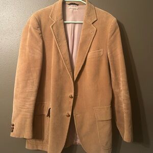 Lands End Vintage Tan Corduroy Blazer